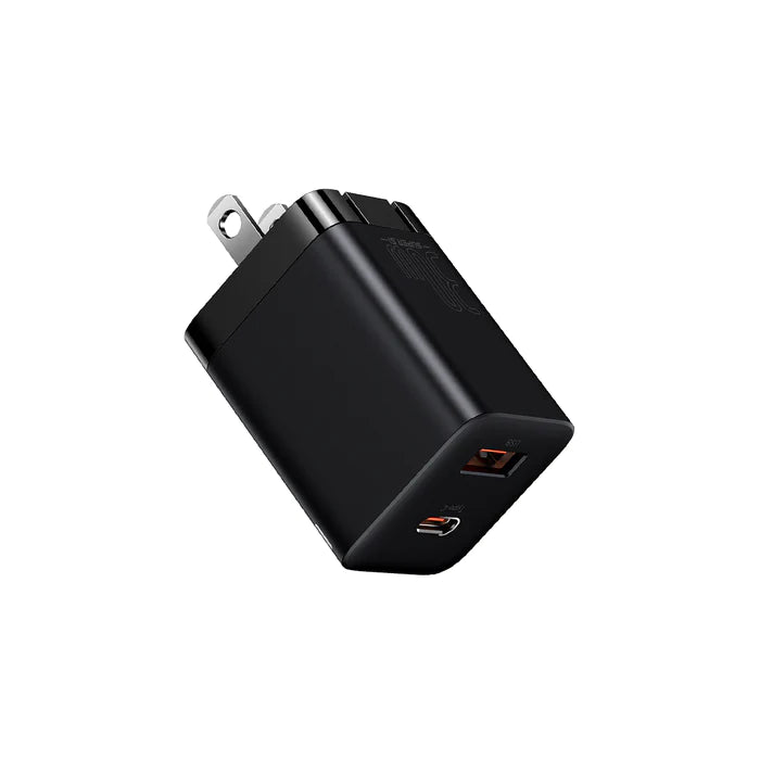 Baseus 30W Dual Port USB C Charger Block, Fast Compact PD Charger with Foldable Plug for iPad Pro/Air/Mini, iPhone 15/15 Pro/15 Pro Max/14/14 Pro/14 Pro /13 Pro/12/SE/11/XR/XS, Samsung, Pixel 6, Black Baseus 30W Dual Port USB C Charger Block, Fast Compact PD Charger with Foldable Plug for iPad Pro/Air/Mini, iPhone 15/15 Pro/15 Pro Max/14/14 Pro/14 Pro /13 Pro/12/SE/11/XR/XS, Samsung, Pixel 6, Black